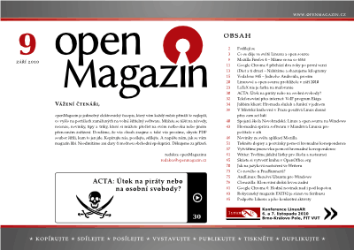 Obálka openMagazin 09/2010