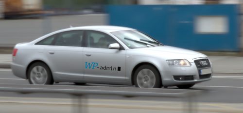 Audi s logem WP-admin